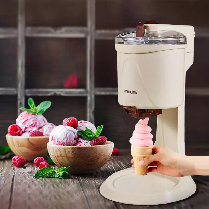 220V Electric Ice Cream Maker Auto Mini Household Fruit Kids DIY Kitchen  Machine