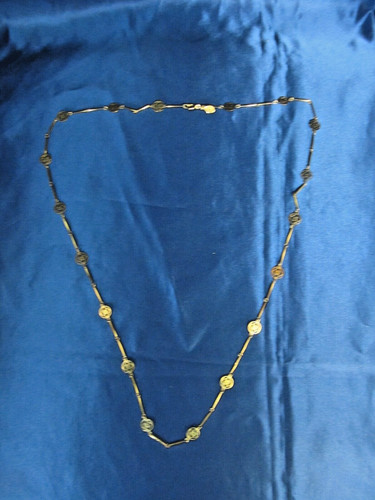 Gold Tone Avon Blooming Lotus Necklace