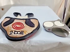 ODYSSEY 2 BALL CS WHITE STEEL  35  INCH PUTER RH GOLF CLUB - LOTS OF PICTUERS