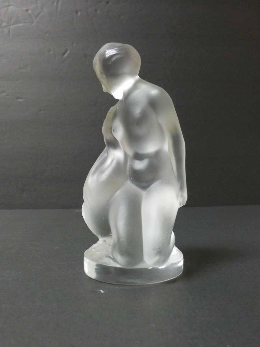 Lalique Crystal LEDA & the SWAN Kneeling Nude Figurine | eBay Lalique Crystal LEDA & the SWAN Kneeling Nude Figurine | eBay