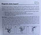 Unisex Magnetic Ankle Brace Support Strap Wrap Support One Size Fits All - Picture 4 of 5