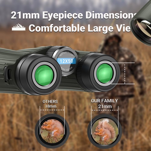 12x Zoom HD Waterproof Adventure Binoculars - Picture 10 of 13