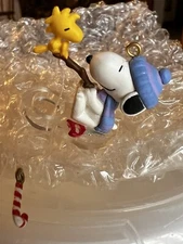 Hallmark 2006 #9 In Series‼️Winter Fun with SNOOPY Miniature Ornament NIB
