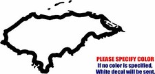 HONDURAS Country Map Graphic Die Cut decal sticker Car Truck Boat Window 7"