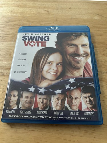 Swing Vote (Blu-ray Disc, 2009) Kevin Costner Dennis Hopper HTF Free Shipping
