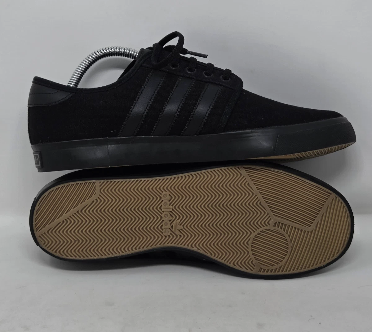 Adidas Seeley Hemp G98087 Tan Brown Lace Up Sneaker Men\'s Size 8 (GUC) adidas Seeley Sneakers for Men for Sale | Authenticity  main image 3