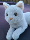 Very Soft 12" BLUE RUSSIAN Plush Grey Kitty Cat Stuffed Animal Plushie Furry Toy — photo 2