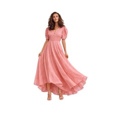 LOVESHACKFANCY Coralie Maxi Dress women’s 0 Pink Plaid Cottage Coquette New