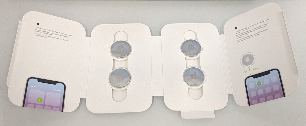 Genuine Original Apple AirTag MX532AM/A White Air Tag (4 Pack) | eBay