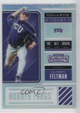 2018 Panini Elite Extra Edition College Ticket Holo Prizm Durbin Feltman #DF 2j2