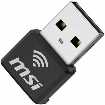 MSI GUAX18N IEEE 802.11 a/b/g/n/ac/ax Dual Band Wi-Fi Adapter for Computer, Note