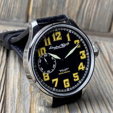 IWC Marriage Wristwatch 1905 Pocket Movement 48mm Military Luminous Custom Dial