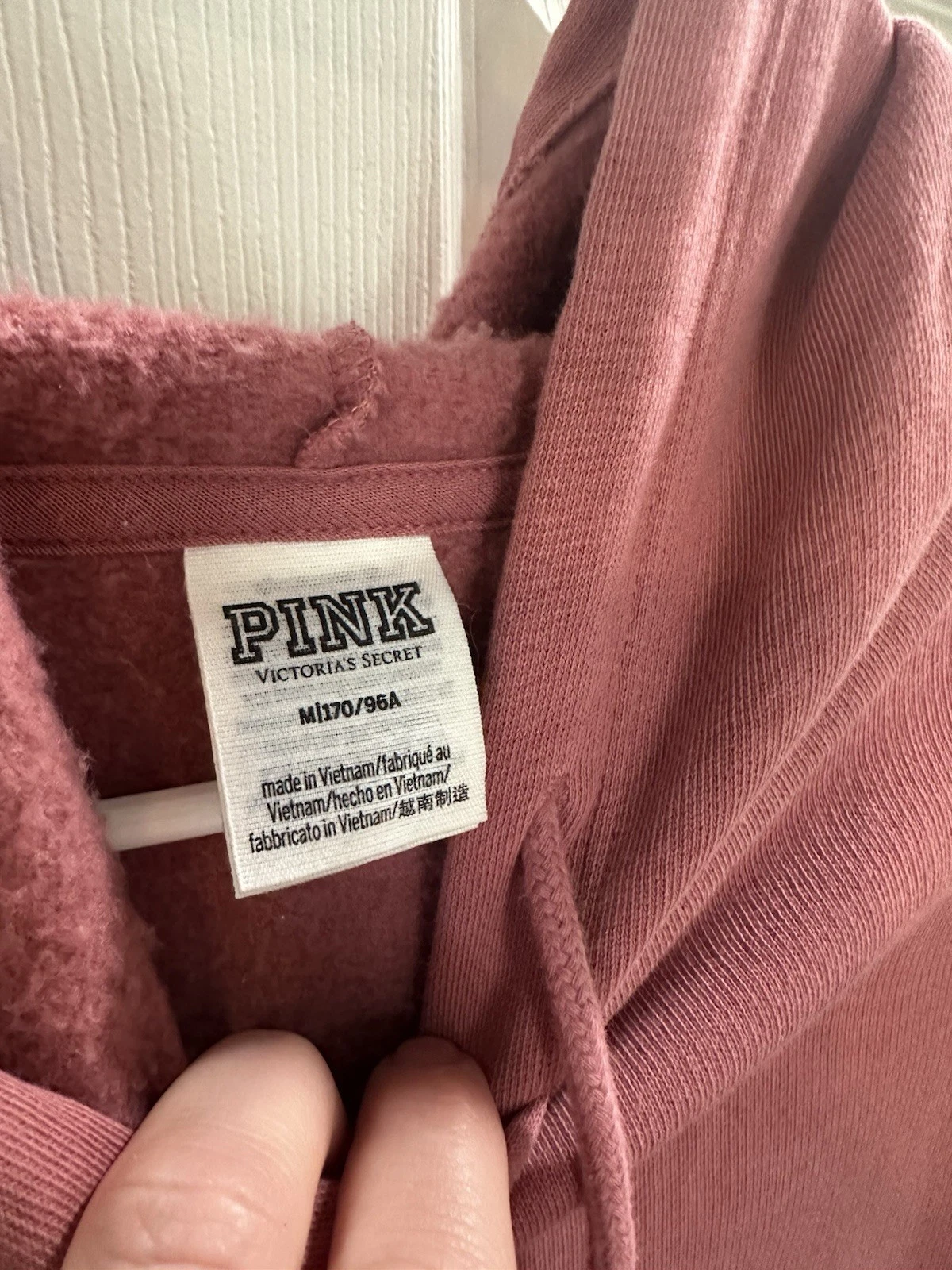 UNDERCOVER Felpa con cappuccio Victoria Secret ROSA rosa media