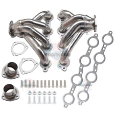 For LS1 LS2 LS3 LS6 LS7 4.8L 5.3L LS SS Headers Hugger Manifold Swap Conversion