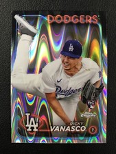 2024 Topps Chrome Update #USC60 Ricky Vanasco RayWave Refractor Dodgers