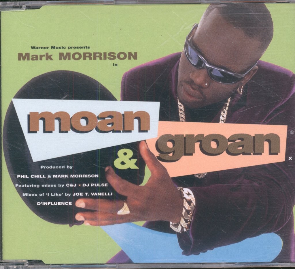 Mark Morrison Moan and Groan CD UK Wea 1997 c and j extended mix b/w dj pulse