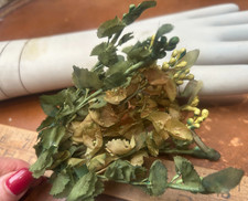 vintg 1940s lilies of the valley flowers 2 bundles 12 branches green multi Japan