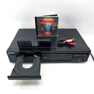 Sony CDP-297 Compact Disc Single Disc CD Player with Remote and CD Vintage 1992