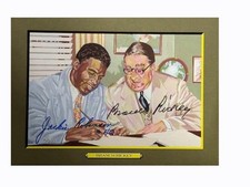 Jackie Robinson Branch Rickey Autograph Perez Steele replica Autograph REAL INK