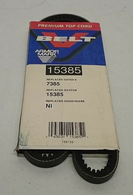 Armor Mark Premium Top Cord Cogged V-Belt 15385   High-Performance Drive Belt