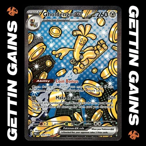Gholdengo ex - 164/131 - SIR - Prismatic Evolutions - Pokemon Card - NM/M