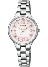 Citizen Wicca KS1-813-91 JDM Eco-Drive Radio Pink Dial 28mm Stainless Ladies