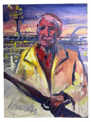 Warren Keating, Becoming Oblivious Acrylic on Canvas Large Painting