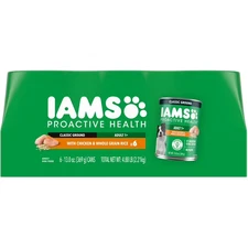 Iams Proactive Health Chicken And Whole Grain Rice Wet Dog Food,13Oz Cans(6Pack)