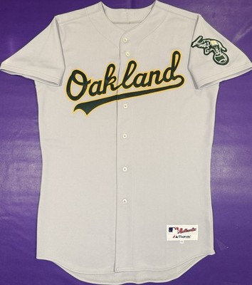 Authentic Oakland Athletics A s Team Issued Pro Cut 0062 Majestic Jersey 44