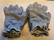 10 Pair Gray String Knit Poly Cotton Work Gloves Large  "A"