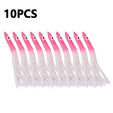 Squid Fishing Lure Easy To Use Glow In The Dark Luminous Effect Pack Of 10