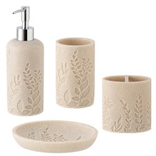Bathroom Set, 4 PCS Bathroom Accessory Sets with Soap Dispenser 13 OZ, Toothb...