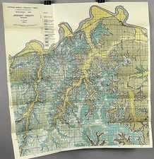 Missouri Bureau of Geology and Mines Geological Map Jackson County Missouri