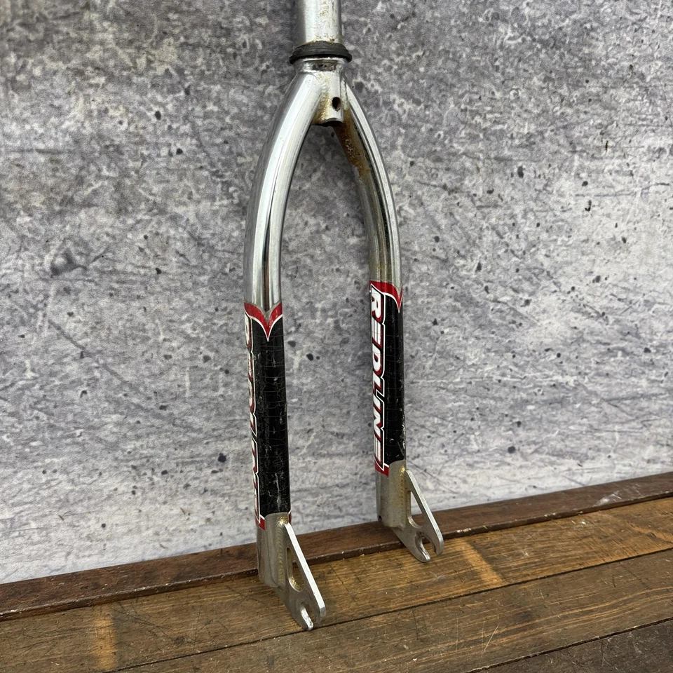 Redline BMX Mini Fork 1 in Threadless Fits 20 x 1-3/8 Tire Only Chromoly Micro - Image 3 of 4