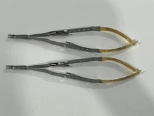 LOT OF 2 Laschal Castroviejo Needle Holder. diamond, 18CM, Straight.