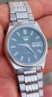 Seiko 5 Watch Automatic Vintage  Light Green dial day date 7009 @ Japan