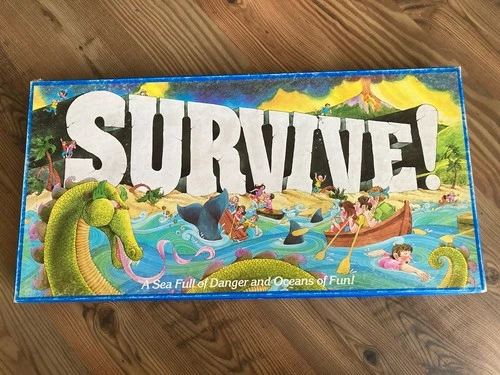 1982 Survive Game by Parker Brothers 100% Complete Board Game Vintage