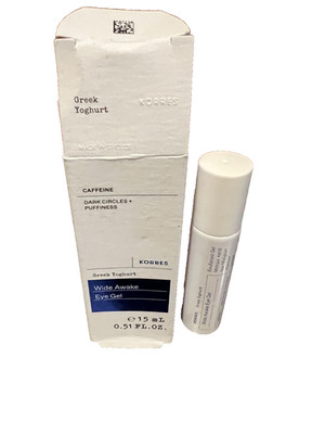 Korres Wide Eye Awake Eye Gel Greek Yogurt 0.51oz NEW IN BOX