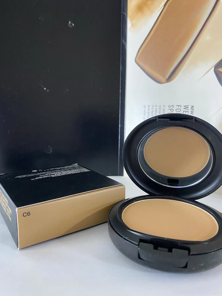 MAC Studio Fix Powder Plus Foundation, Full Size, 15g, Original Formula, C6, New - Image 4 of 4