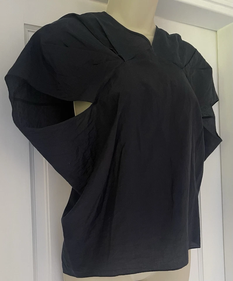 Cos Women’s Black Top Size XS Silk Blend VGC Worn Once - Image 2 of 4