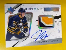 RS20563 17-18 Ultimate Collection Patch  #97 Alexander Nylander AUTOGRAPH #45/49