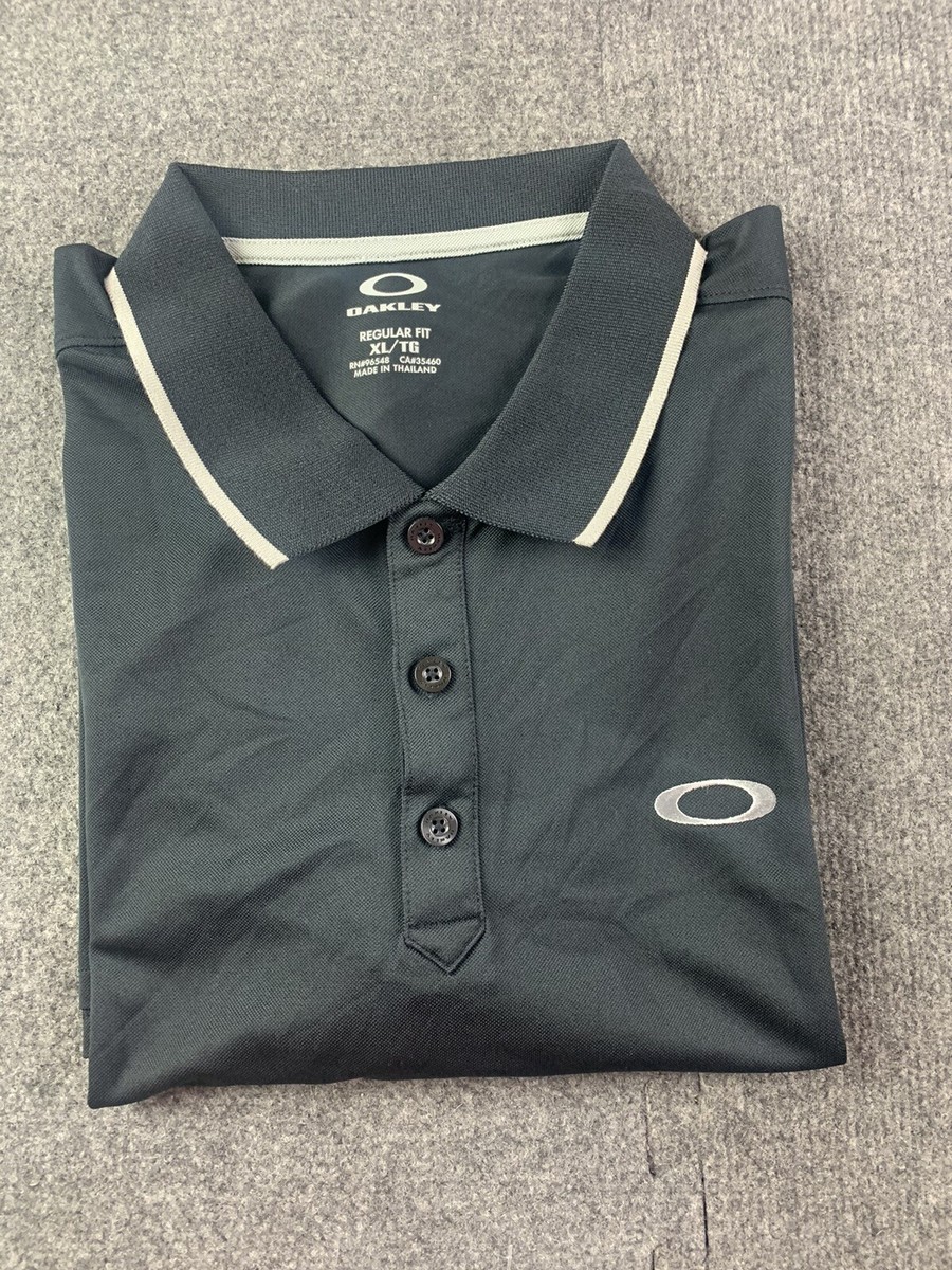 Oakley Hydrolix Mens Short Sleeve Golf Polo Shirt Size XL Black | eBay