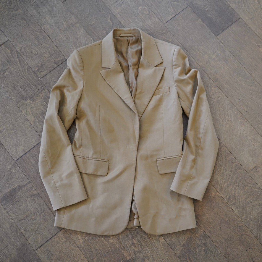 ALTRA & Other Stories Giacca Blazer Donna Taglia 2 US Beige Monopetto Un Bottone