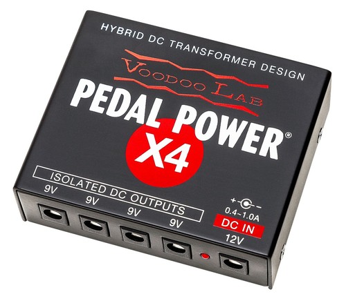 Voodoo Lab Pedal Power X4 Compact Isolated DC Pedalboard Power Supply 9v 12v - Picture 3 of 5