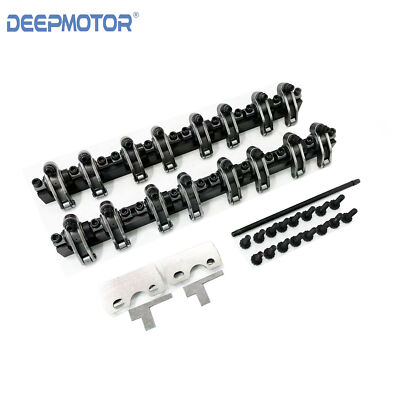 #ad #ad Shaft Mount 1.7 Ratio Stainless Steel Roller Rocker Arm for Chevy GM LS1 LS2 LS6 $259.99