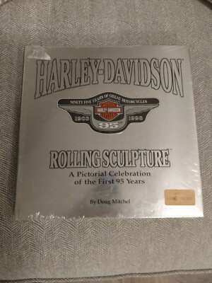 H-D Rolling Sculpture Hardback Book- 1st 95 Yrs. Of Motorcycles By Doug Mitchel