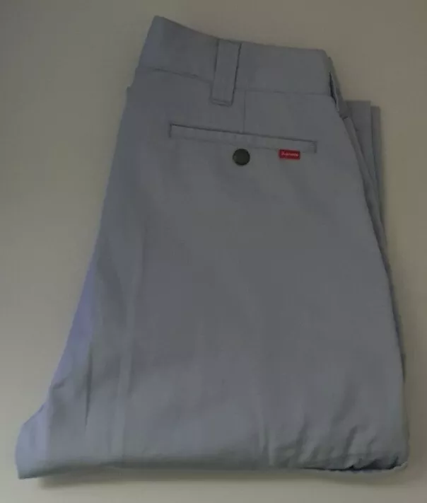 FW22 Supreme Work Pant size 30 W30 L30 trousers pants light grey Worn 1x