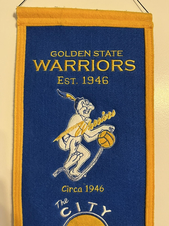 Winning Streak Golden State Warriors Logo's Through the Years NBA Banner (8x32) - Image 2 of 4
