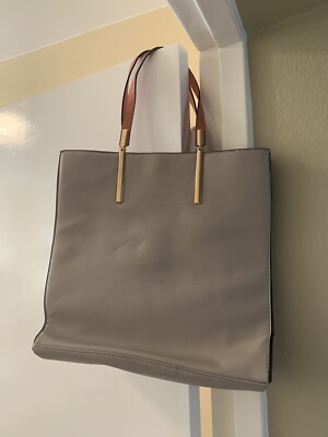 New Look Tasche Shopper Grau-Creme Pink