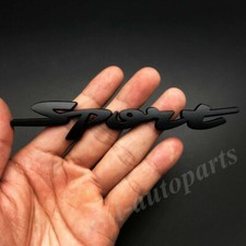 Metal Black Sport Car Trunk Rear Tailgate Fender Emblem Badge Decals Sticker